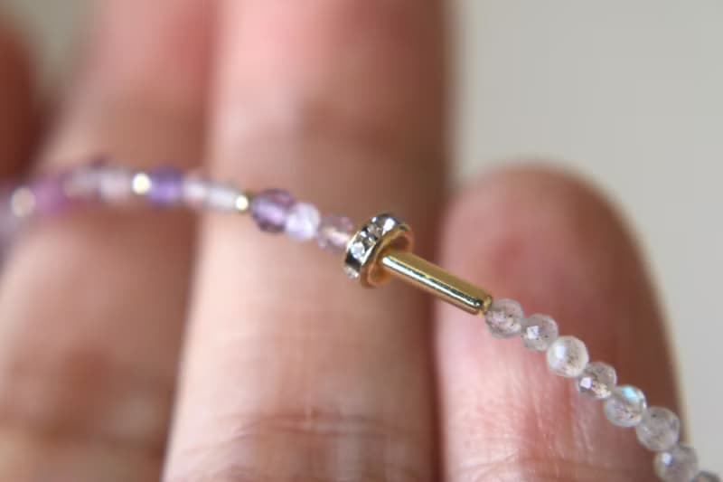 手鍊 紅寶石 紫水晶 天然石 - good -