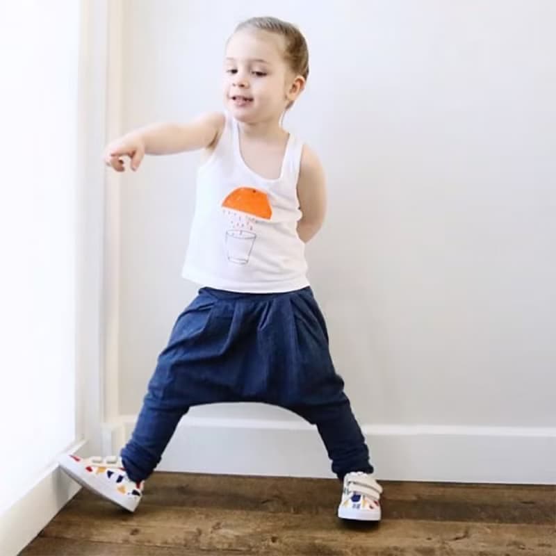 Moi Kids 冰島有機棉童裝哈倫褲-2歲至3歲仿牛仔褲
