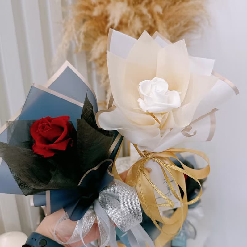 【七夕特輯】愛你 - 進口永生玫瑰花 永生花花束 告白花束 情人節