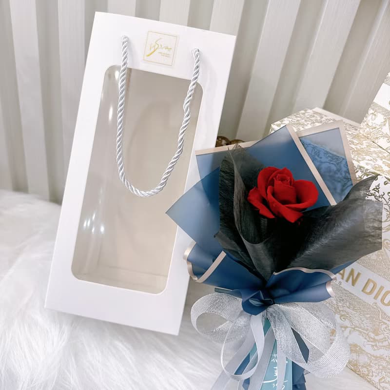 【七夕特輯】愛你 - 進口永生玫瑰花 永生花花束 告白花束 情人節