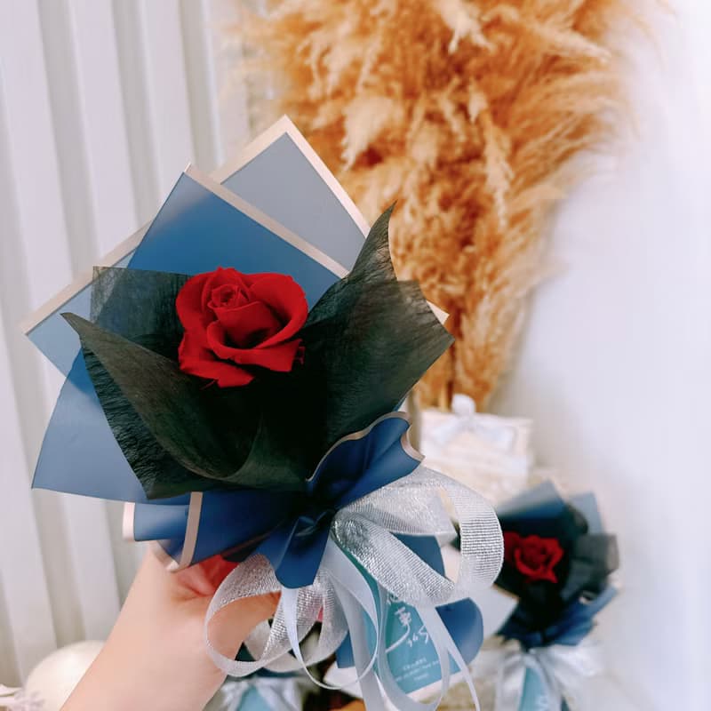 【七夕特輯】愛你 - 進口永生玫瑰花 永生花花束 告白花束 情人節