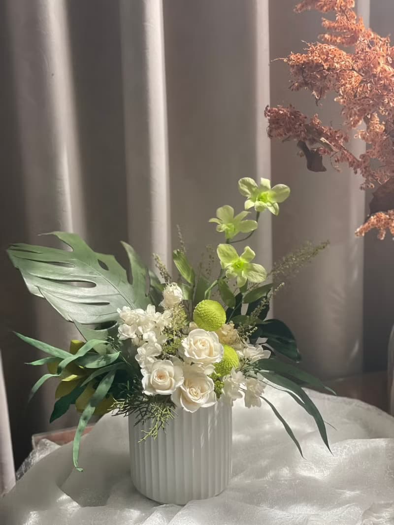 【永生花禮】微光葉語永生龜背葉/開幕花禮/升遷花禮/祝賀花禮