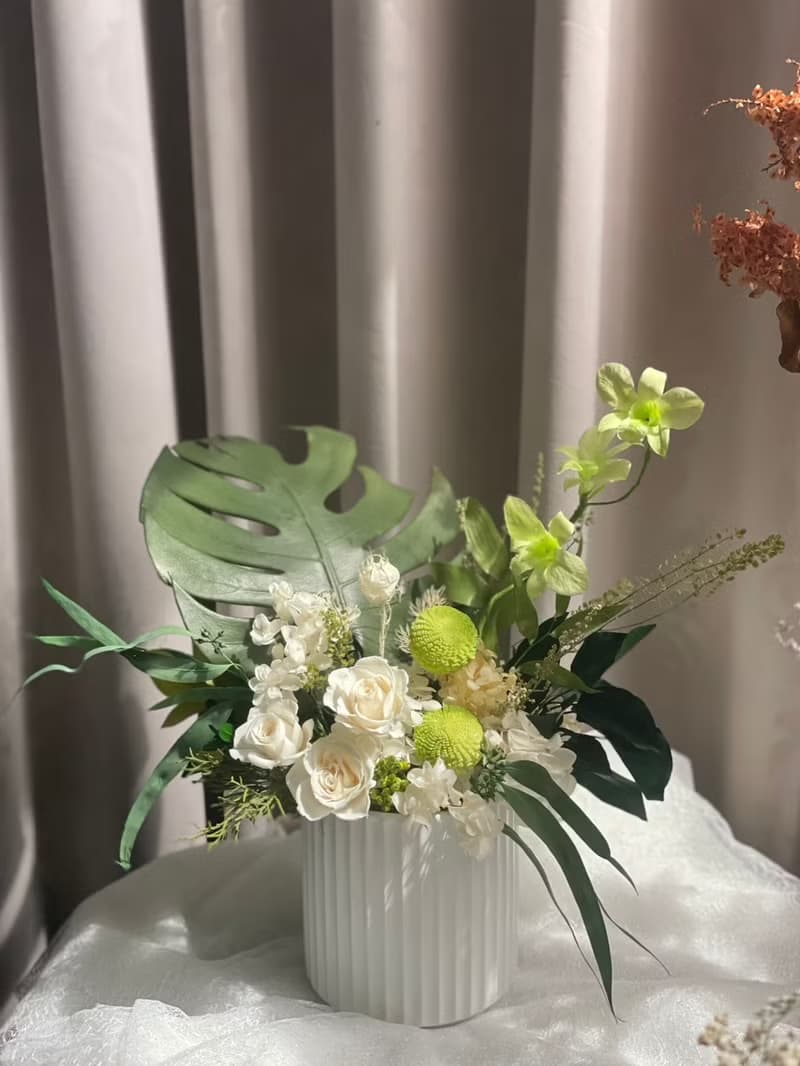 【永生花禮】微光葉語永生龜背葉/開幕花禮/升遷花禮/祝賀花禮