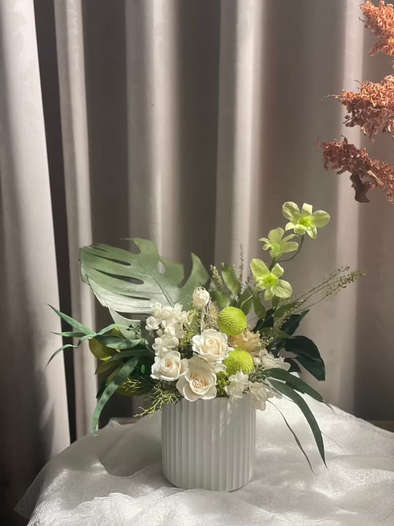 【永生花禮】微光葉語永生龜背葉/開幕花禮/升遷花禮/祝賀花禮