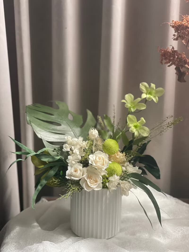 【永生花禮】微光葉語永生龜背葉/開幕花禮/升遷花禮/祝賀花禮