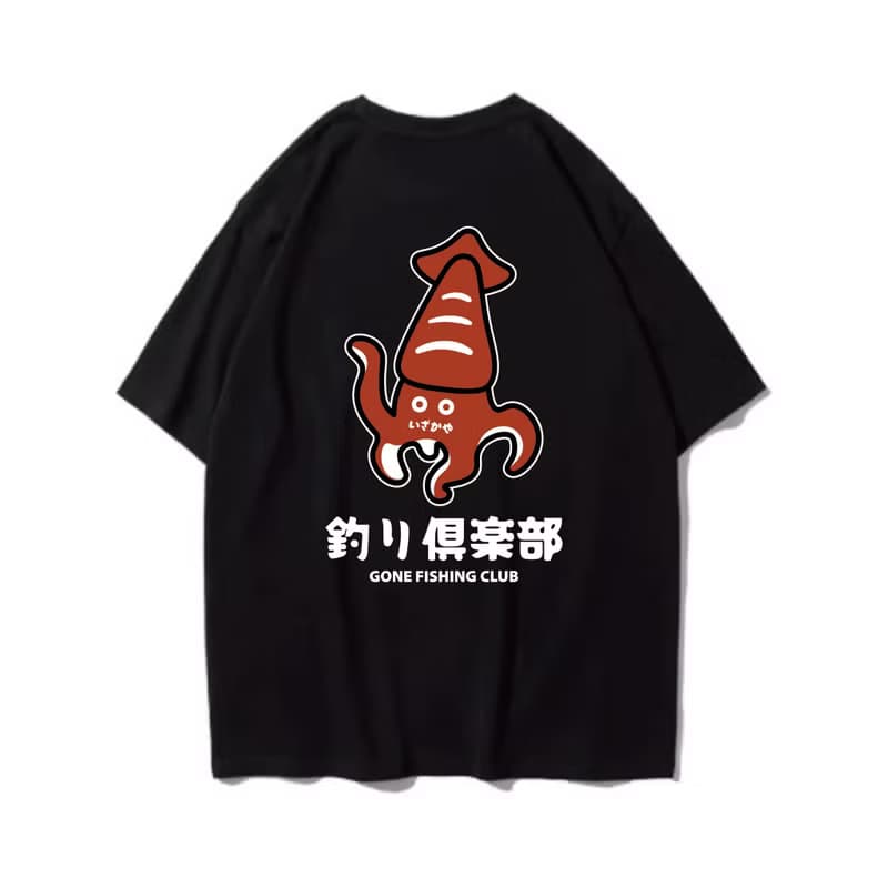 SQUID 魷魚 中性短袖T恤 8色男女同款 釣魚俱樂部
