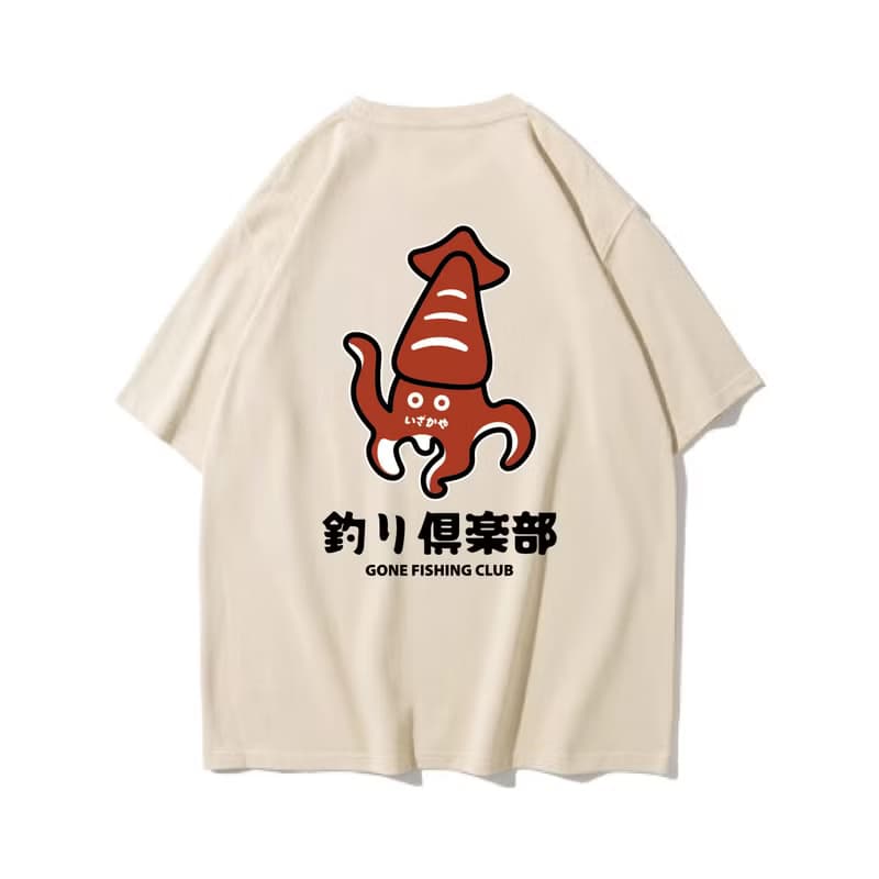 SQUID 魷魚 中性短袖T恤 8色男女同款 釣魚俱樂部