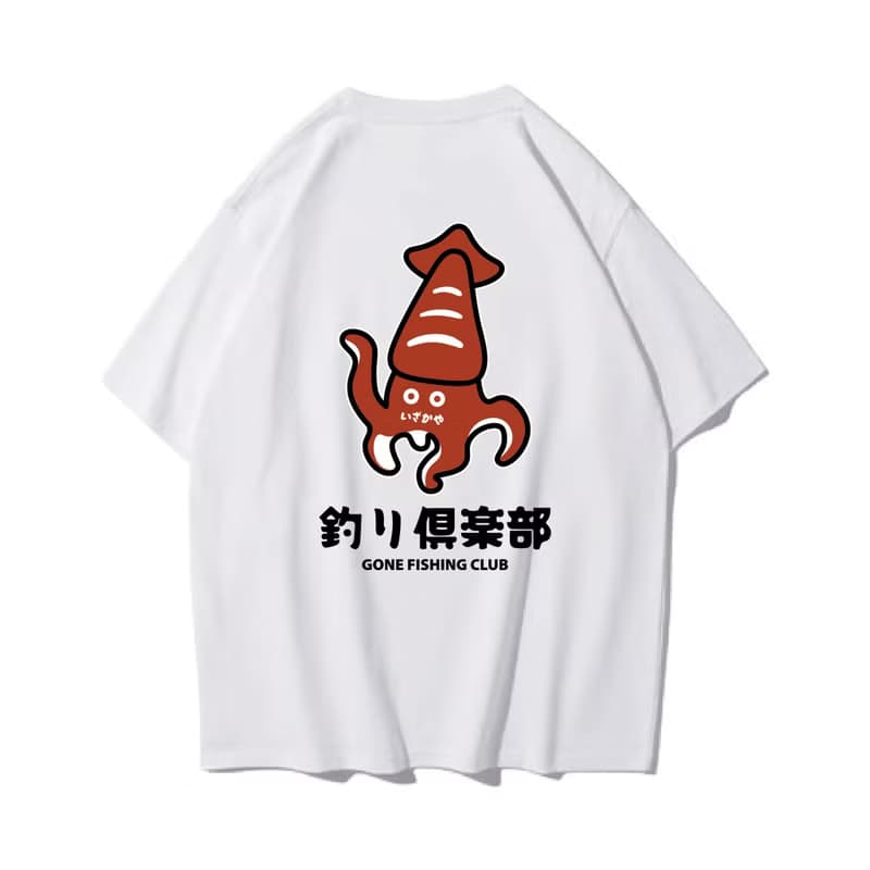 SQUID 魷魚 中性短袖T恤 8色男女同款 釣魚俱樂部