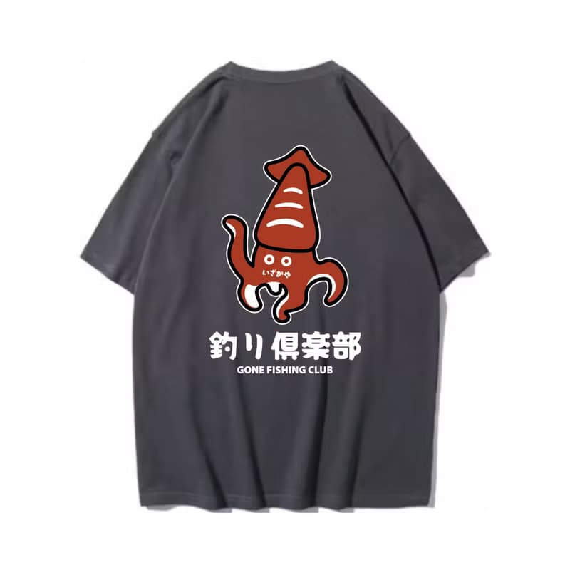SQUID 魷魚 中性短袖T恤 8色男女同款 釣魚俱樂部