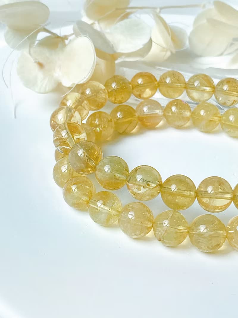 藍針黃水晶手串||藍針水晶/水晶/手串/手鍊