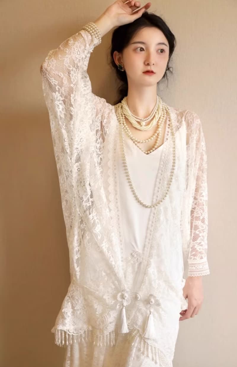 法式復古 蕾絲新娘結婚禮服