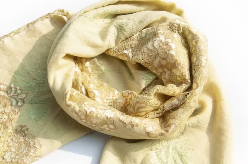 手織圍巾 編織圍巾 喀什米爾Cashmere/針織圍巾/純羊毛圍巾-蕾絲