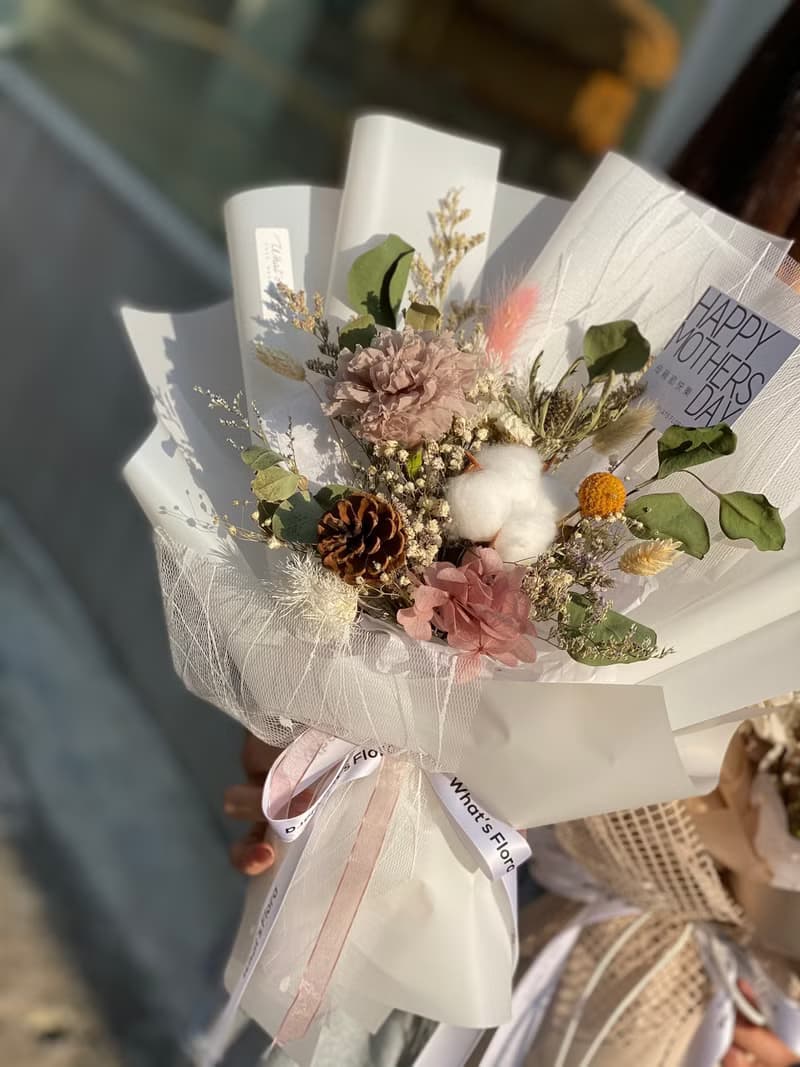 2021母親節花束 康乃馨花束 永生花束 母親節快樂
