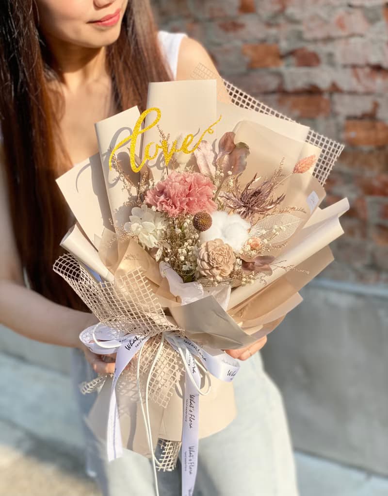 2021母親節花束 康乃馨花束 永生花束 母親節快樂