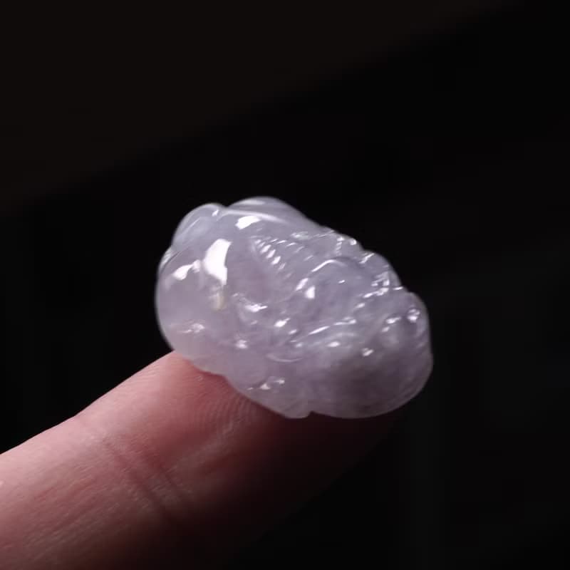 【招財神獸】冰種紫羅蘭翡翠貔貅 | 天然緬甸玉A貨翡翠 | 送禮