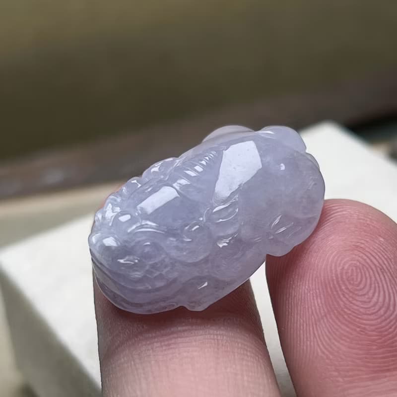 【招財神獸】冰種紫羅蘭翡翠貔貅 | 天然緬甸玉A貨翡翠 | 送禮