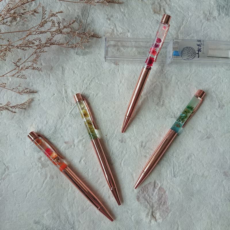 生花筆 / 暖色系 / 浮游花 婚禮小物 畢業禮物 辦公室小物