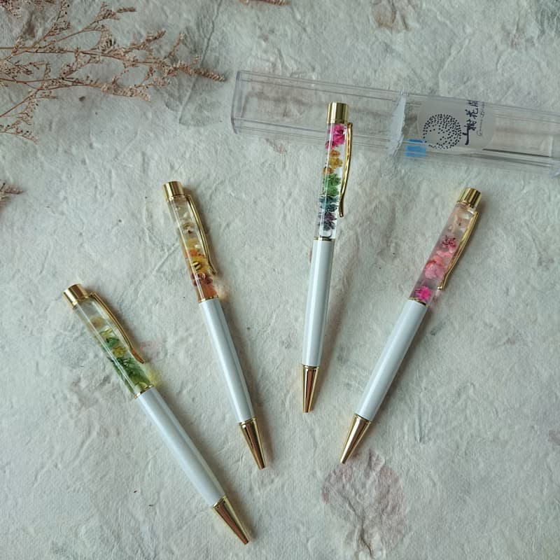 生花筆 / 暖色系 / 浮游花 婚禮小物 畢業禮物 辦公室小物