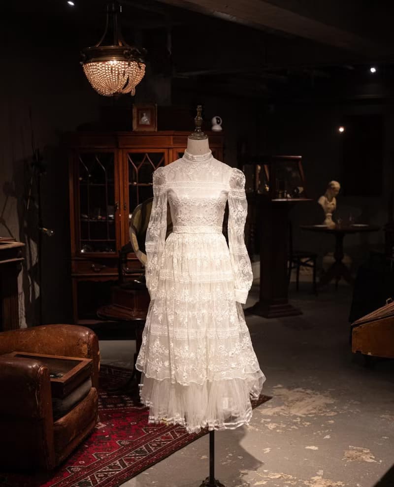 白色vintage 小短裙