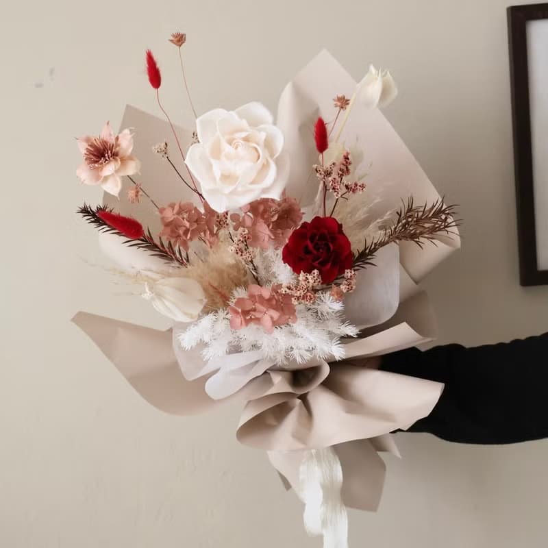 情人節紅玫瑰花束 擴香花束 生日 週年禮物