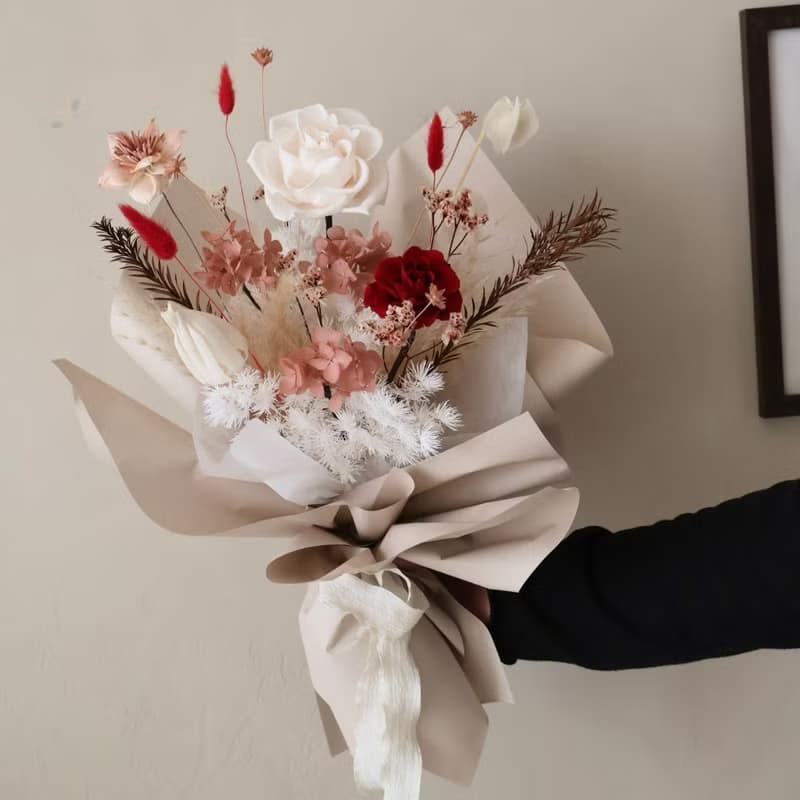 情人節紅玫瑰花束 擴香花束 生日 週年禮物