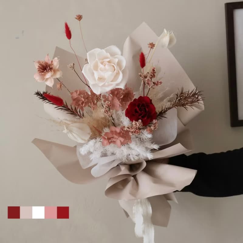 情人節紅玫瑰花束 擴香花束 生日 週年禮物