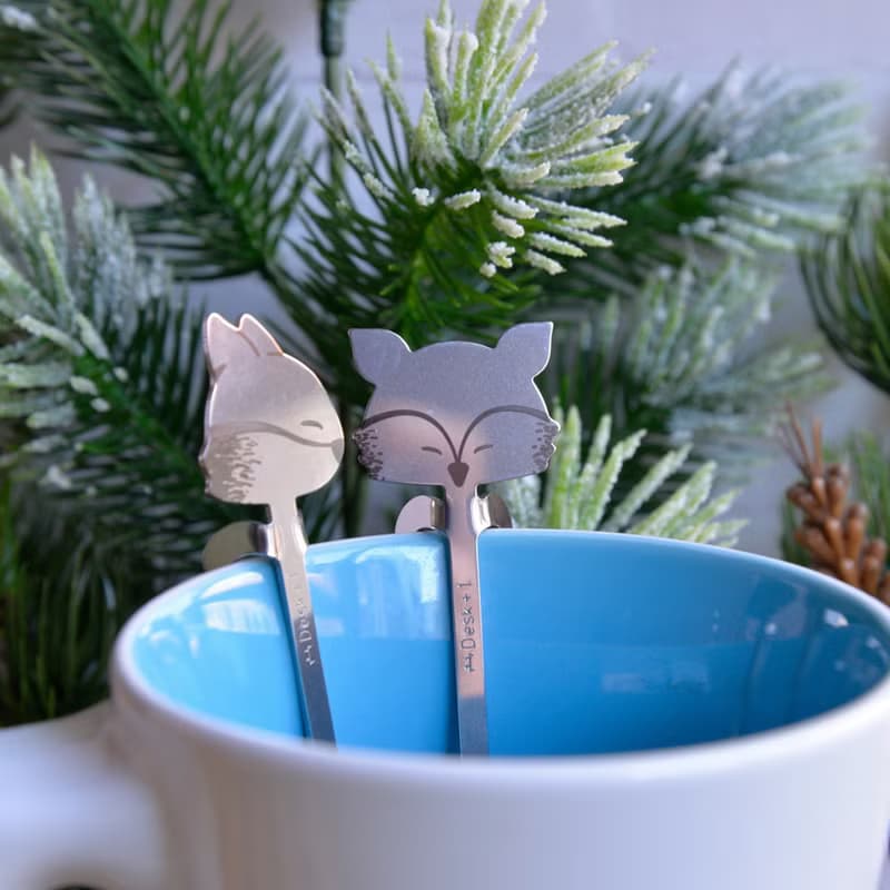 森林系萌君出沒攪拌匙 狐狸 (2入)