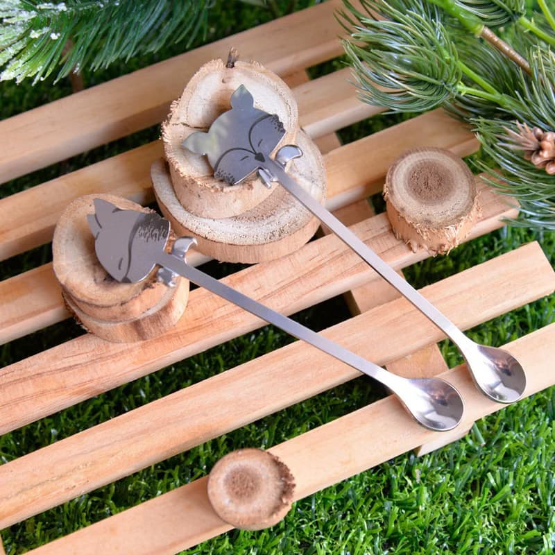 森林系萌君出沒攪拌匙 狐狸 (2入)