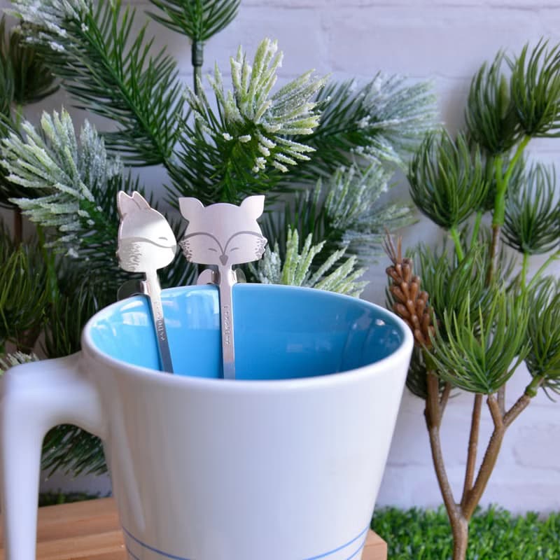 森林系萌君出沒攪拌匙 狐狸 (2入)