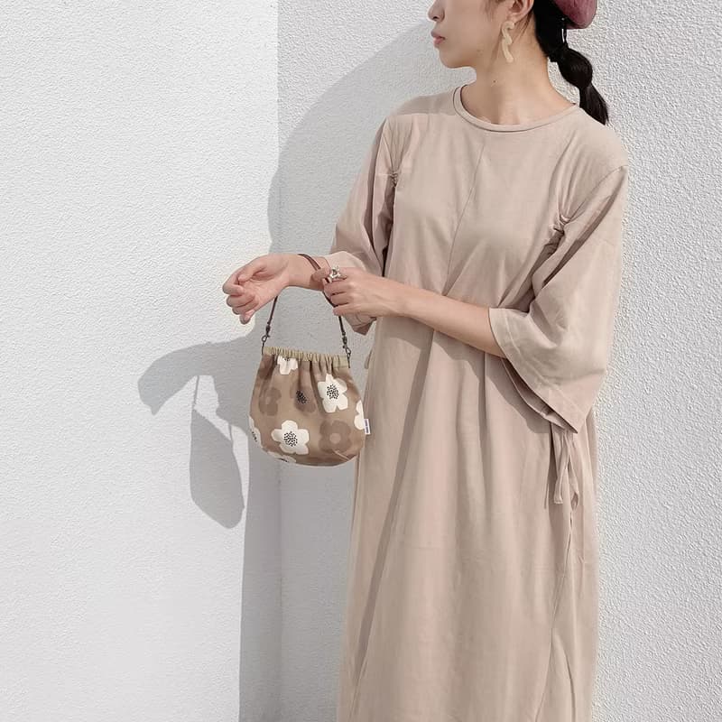 彈片口金小背包/日本限定小花柄/4色