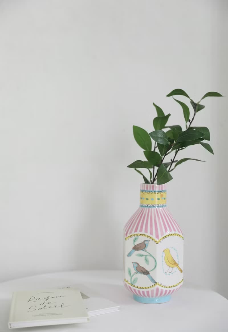 【Floral】夜鶯泣血 × 桃灼其華手作陶瓷風水花瓶