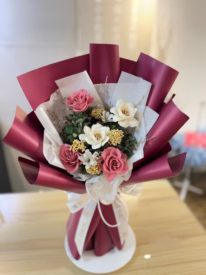 永生花束 很愛你款
