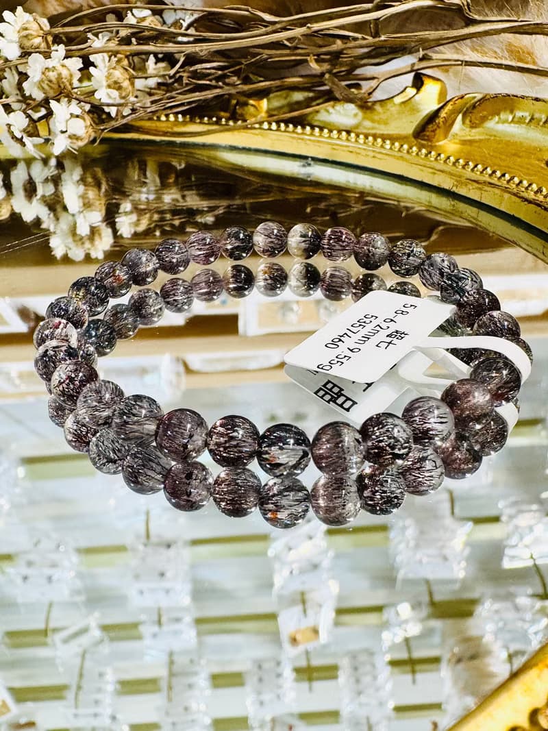 超七王者天然稀有黑紅超七6mm9.55g礦多爆閃黑煙花彼岸花三輪骨幹