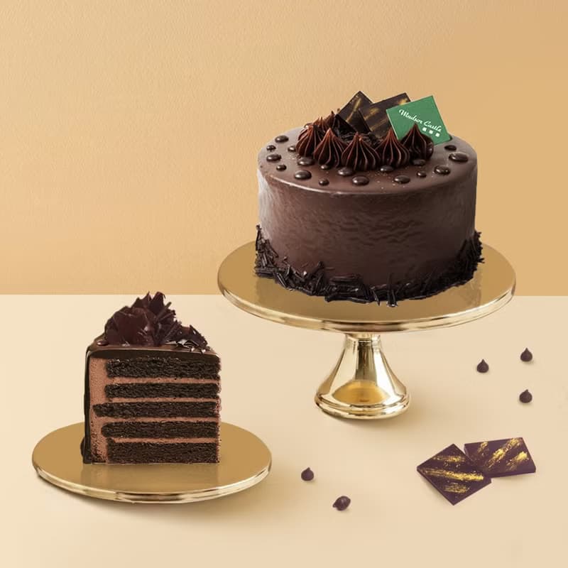 夜幕之吻 6-8吋【生日蛋糕/73%濃巧克力/巧克力蛋糕/巧克力控】