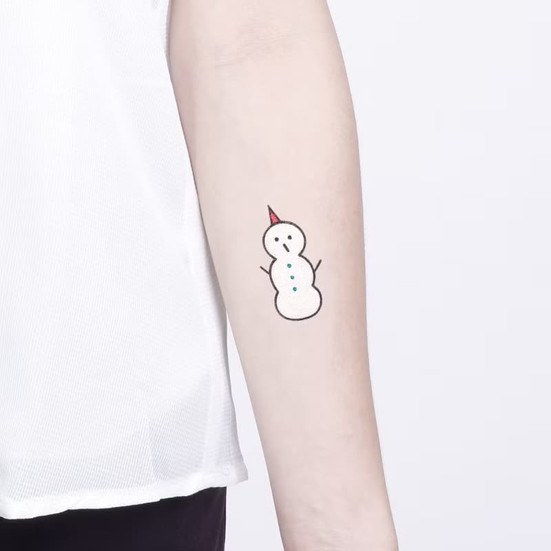 刺青紋身貼紙 - 聖誕雪人 Surprise Tattoos