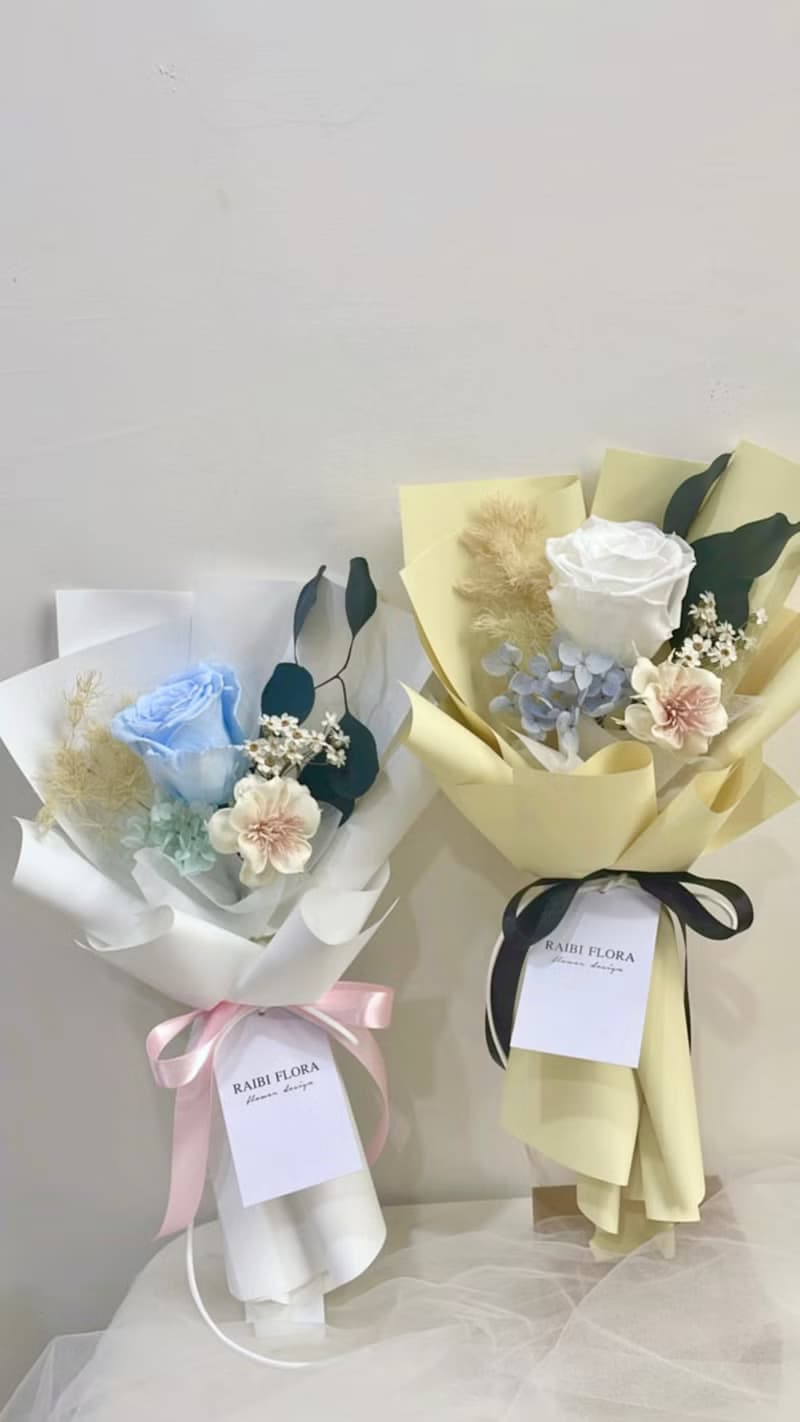 永恆光影 / 永生玫瑰花束 進口厄瓜多玫瑰 情人節 生日花束