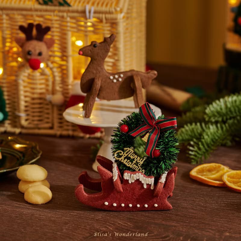 【冬日小屋】聖誕竹籃餅乾禮盒