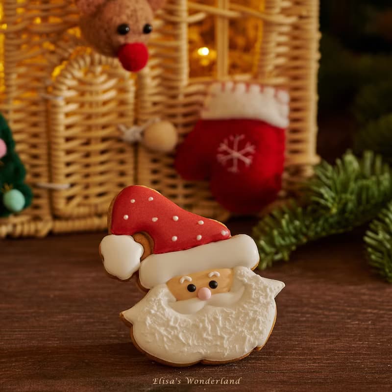 【冬日小屋】聖誕竹籃餅乾禮盒