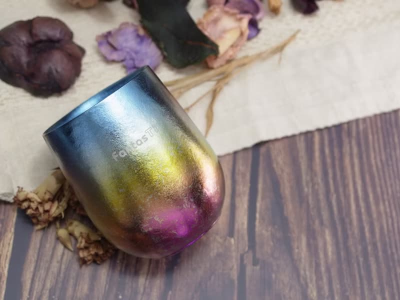 FantasTi 鈦愛生活系列-純鈦雙層保溫保冷鈦杯-炫彩結晶 220ml