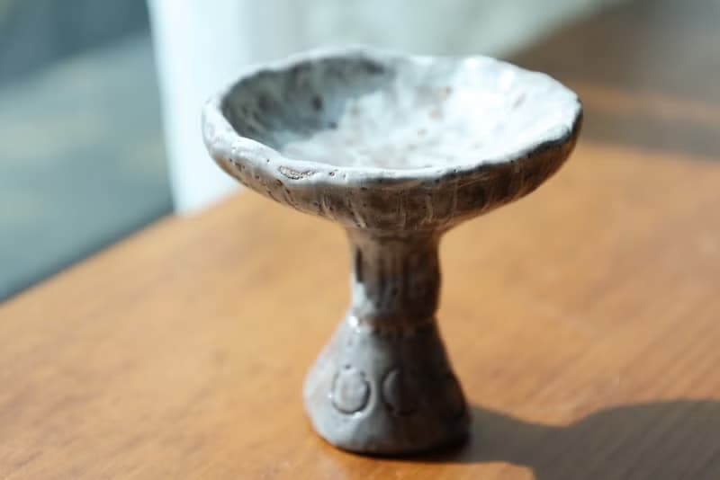 【喬遷禮物】精靈蘑菇2香座醬料盤擺飾盤侘寂風雕塑擺件收藝術