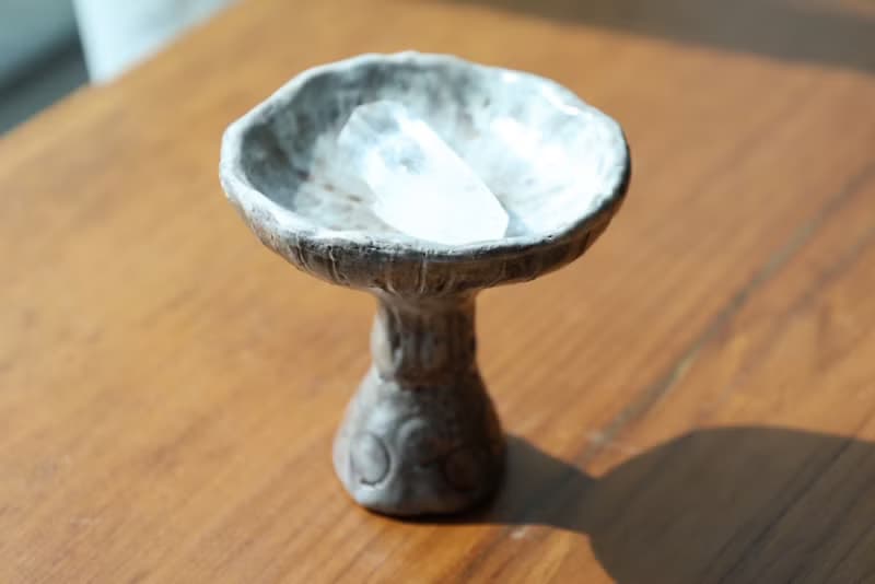 【喬遷禮物】精靈蘑菇2香座醬料盤擺飾盤侘寂風雕塑擺件收藝術