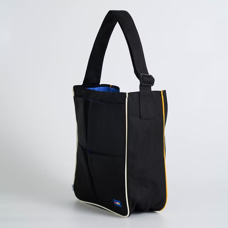 Tote Series 3 – GoBig / Black color made from canvas fabric