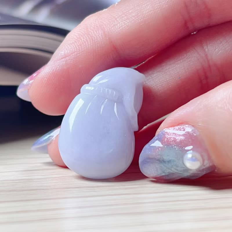 紫羅蘭翡翠錢袋  | 裸石 | 天然緬甸A貨翡翠| 送禮