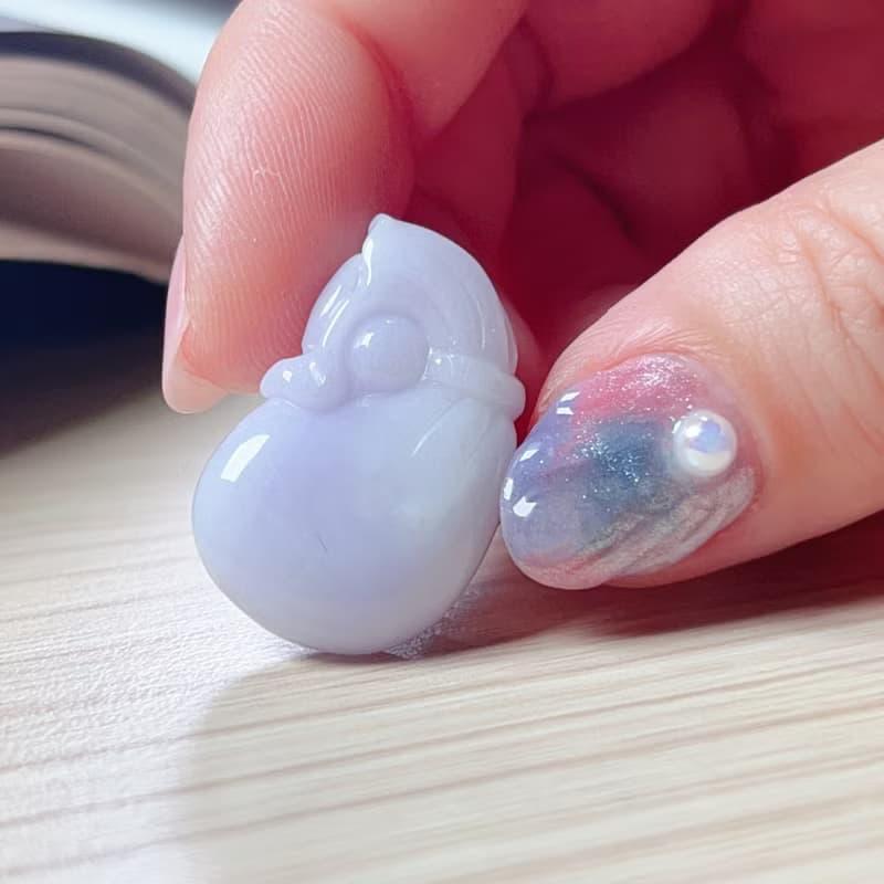 紫羅蘭翡翠錢袋  | 裸石 | 天然緬甸A貨翡翠| 送禮