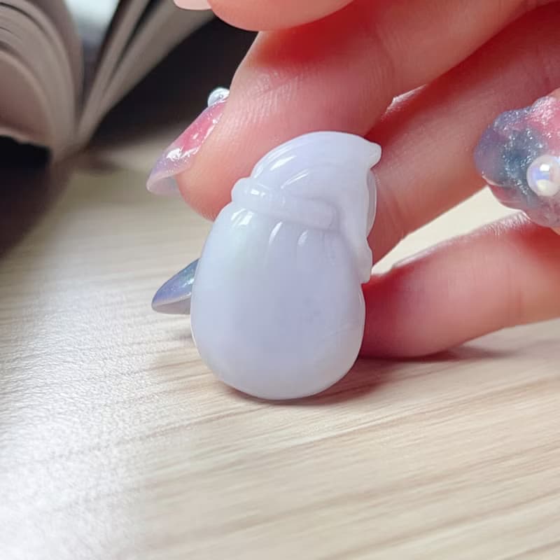 紫羅蘭翡翠錢袋  | 裸石 | 天然緬甸A貨翡翠| 送禮