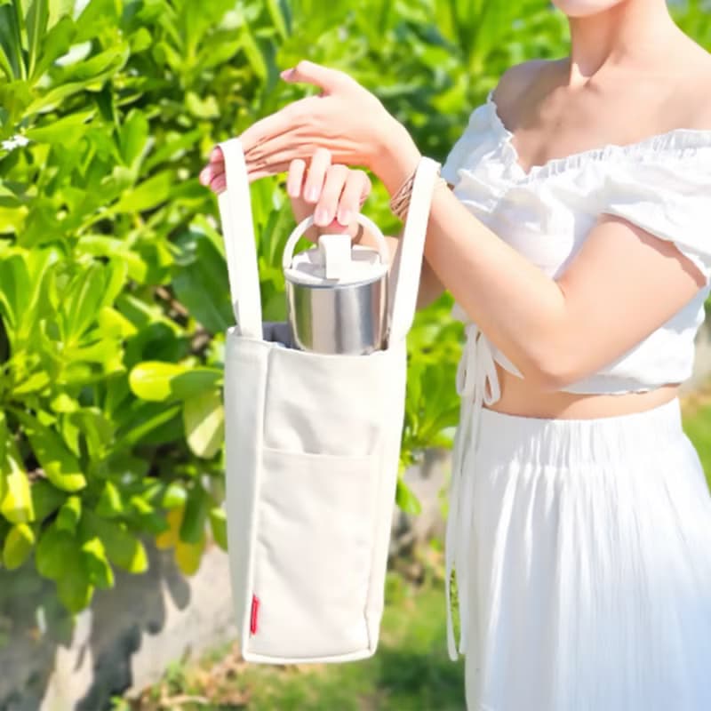 【站穩穩提袋】環保杯提袋/冰霸杯袋/保溫瓶提袋/飲料杯袋/帆布袋