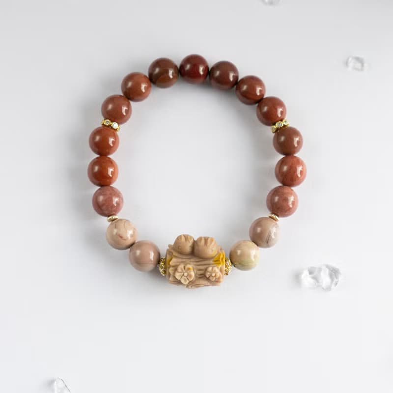 阿拉善瑪瑙兔子手環- 給祈願平安與好運的你- 幸福 希望 生命力