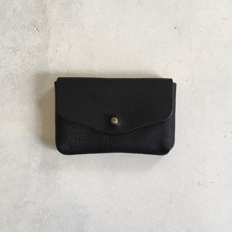 牛シュリンクレザーと牛床ベロアのコンパクト財布【7色】
