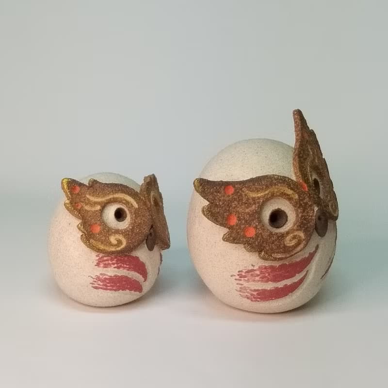 貓頭鷹-嘉年華系列/陶藝品/原創