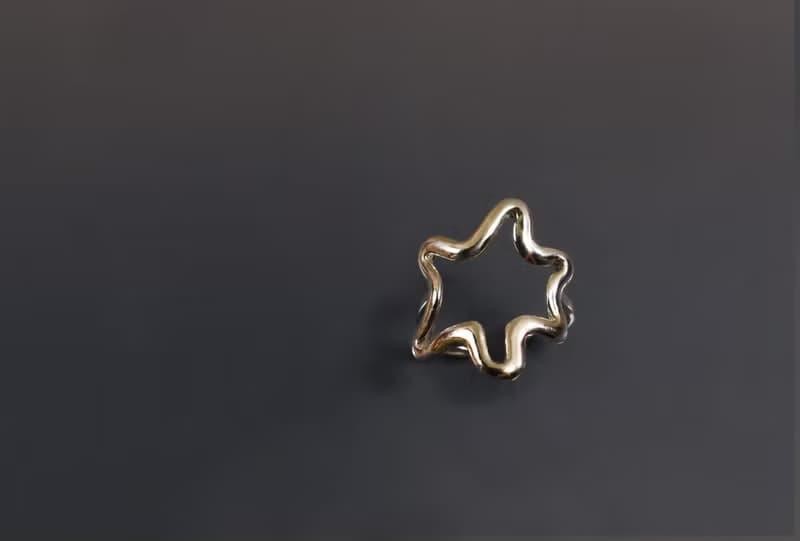 抽象系列-不規則多角形線條925銀戒(大)